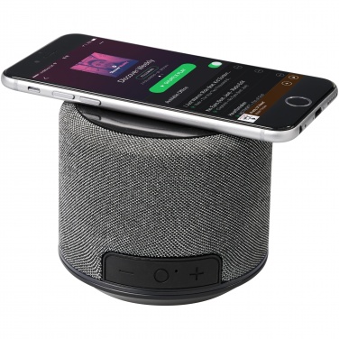 Logotrade promotional merchandise photo of: Fiber 3W wireless charging Bluetooth® speaker