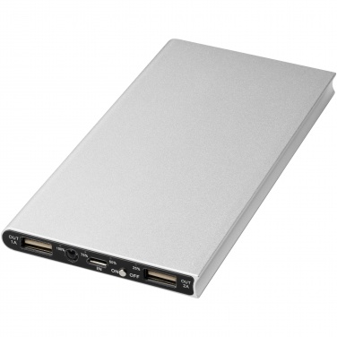 Logo trade promotional gifts image of: Plate 8000 mAh aluminium power bank