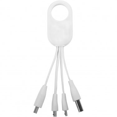 Logo trade promotional merchandise picture of: Troup 4-in-1 charging cable with type-C tip