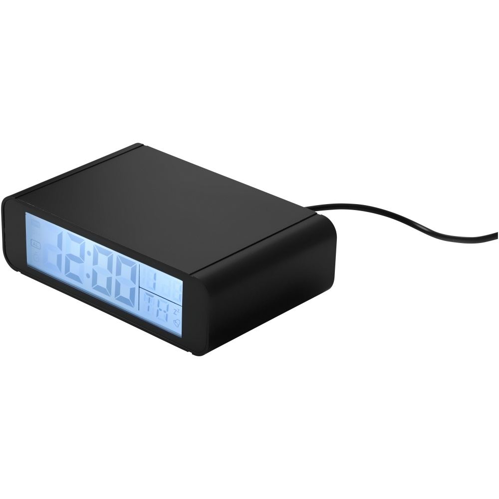 Logo trade advertising products image of: Seconds 5W wireless charging clock