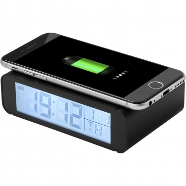 Logo trade corporate gift photo of: Seconds 5W wireless charging clock