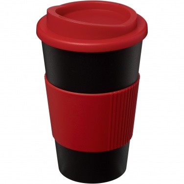 Logo trade business gifts image of: Americano® 350 ml insulated tumbler with grip