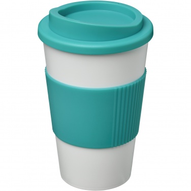 Logo trade promotional items image of: Americano® 350 ml insulated tumbler with grip