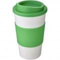 Americano® 350 ml insulated tumbler with grip, White / Green