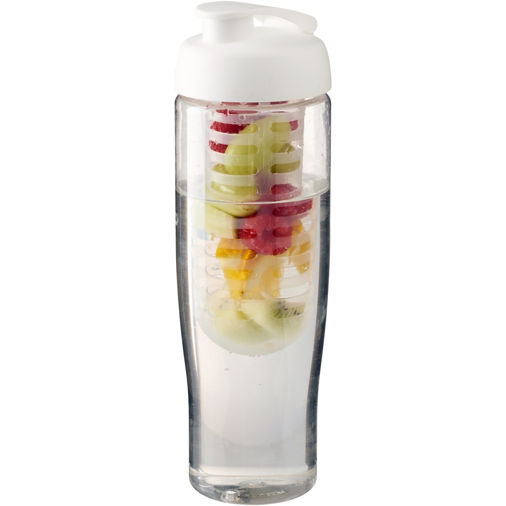 Logo trade promotional gifts picture of: H2O Active® Tempo 700 ml flip lid sport bottle & infuser