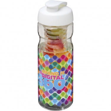 Logo trade promotional item photo of: H2O Active® Base 650 ml flip lid sport bottle & infuser