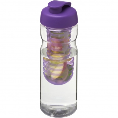 Logo trade advertising product photo of: H2O Active® Base 650 ml flip lid sport bottle & infuser