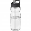 H2O Active® Base 650 ml spout lid sport bottle, Transparent / Solid black