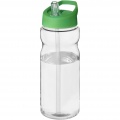 H2O Active® Base 650 ml spout lid sport bottle, Transparent / Green