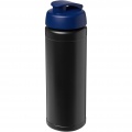 Baseline® Plus 750 ml flip lid sport bottle, Solid black / Blue