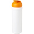 Baseline® Plus grip 750 ml flip lid sport bottle, White / Orange