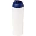 Baseline® Plus grip 750 ml flip lid sport bottle, Transparent / Blue