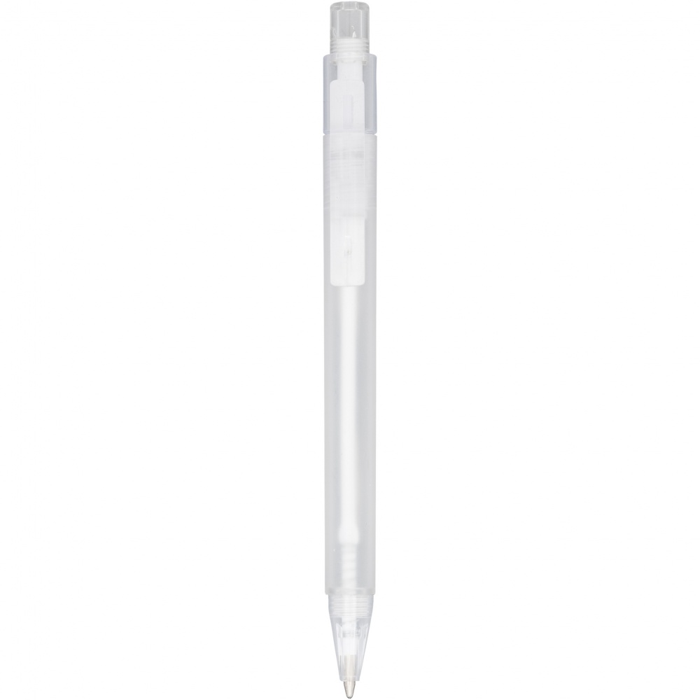 Logo trade promotional item photo of: Calypso frosted ballpoint pen