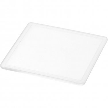 Logo trade business gifts image of: Ellison square plastic coaster with paper insert