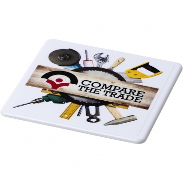 Logotrade promotional gift picture of: Renzo square plastic coaster