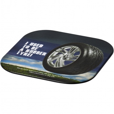 Logotrade corporate gift image of: Brite-Mat® square coaster with tyre material