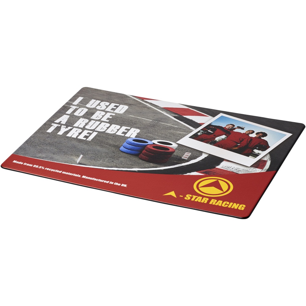 Logotrade promotional item image of: Brite-Mat® mouse mat with tyre material