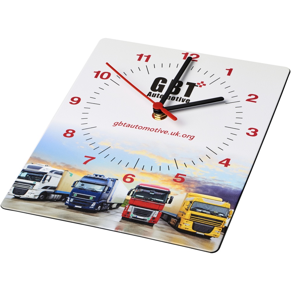 Logo trade promotional products image of: Brite-Clock® rectangular wall clock