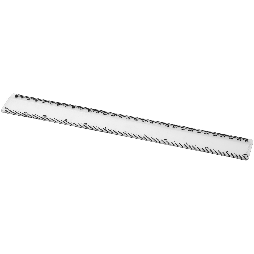 Logo trade promotional merchandise photo of: Renzo 30 cm plastic ruler