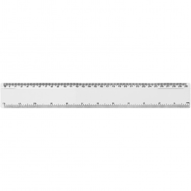 Logo trade promotional item photo of: Renzo 30 cm plastic ruler