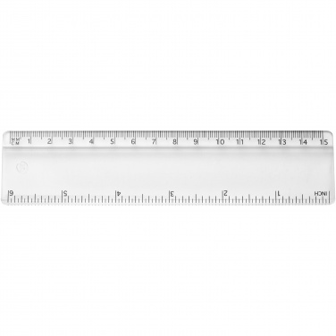 Logotrade advertising product picture of: Renzo 15 cm plastic ruler