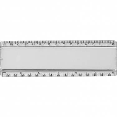 Logo trade promotional products image of: Ellison 15 cm plastic insert ruler