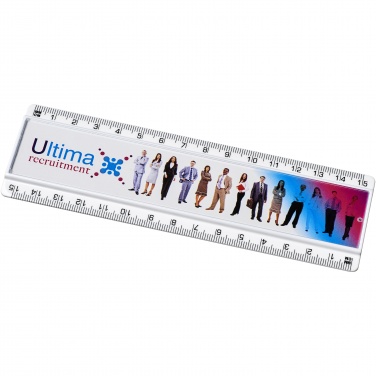 Logotrade promotional merchandise picture of: Ellison 15 cm plastic insert ruler