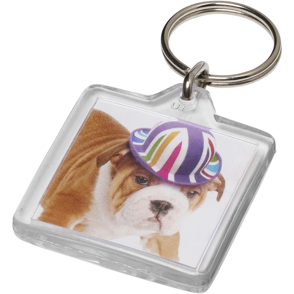 Logotrade promotional gift image of: Vial U1 square keychain