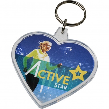 Logotrade promotional gift picture of: Combo heart-shaped keychain