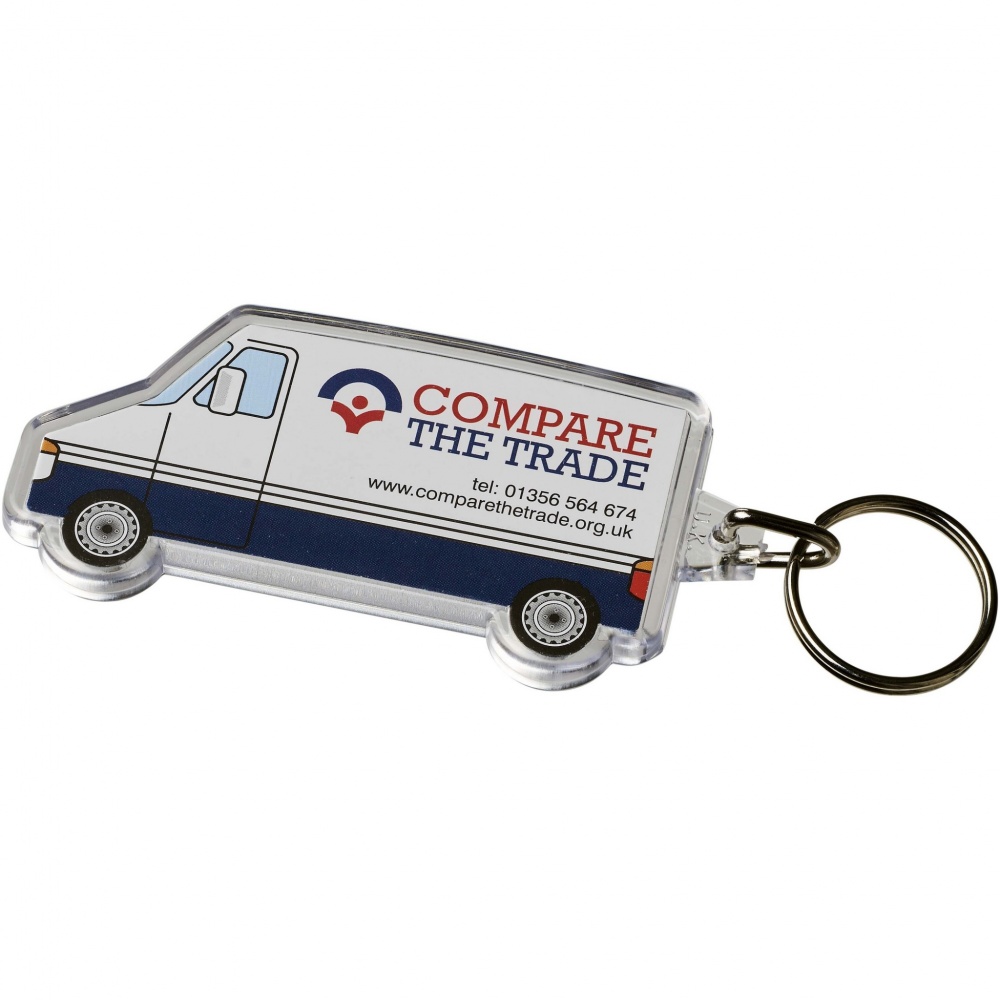 Logotrade promotional products photo of: Combo van-shaped keychain