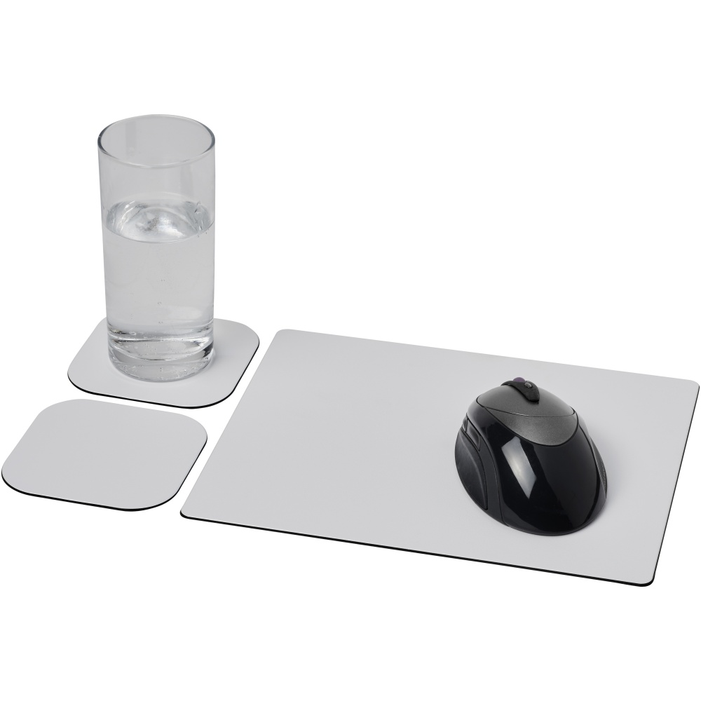 Logo trade promotional gifts picture of: Brite-Mat® mouse mat and coaster set combo 3