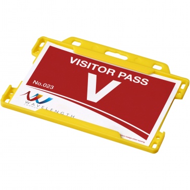 Logo trade promotional gifts image of: Vega plastic card holder