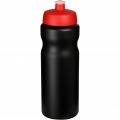 Baseline® Plus 650 ml sport bottle, Solid black / Red