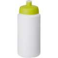 Baseline® Plus grip 500 ml sports lid sport bottle, White / Lime