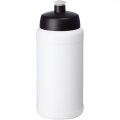 Baseline® Plus 500 ml bottle with sports lid, White / Solid black