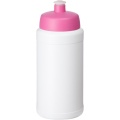 Baseline® Plus 500 ml bottle with sports lid, White / Pink