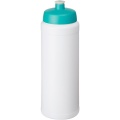 Baseline® Plus grip 750 ml sports lid sport bottle, White / Aqua