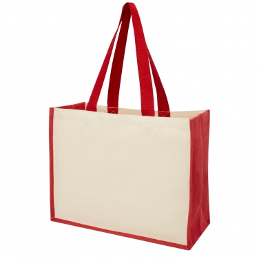 Logotrade promotional product image of: Varai 320 g/m² canvas and jute shopping tote bag 23L