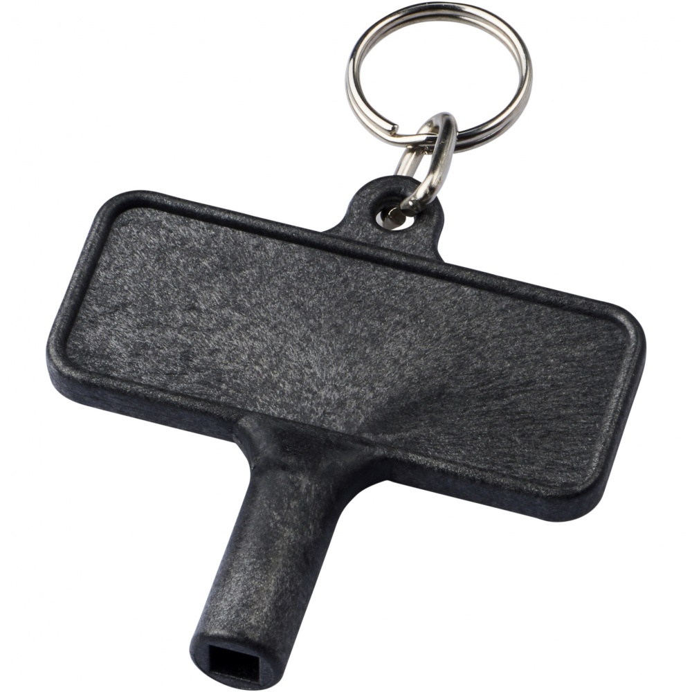 Logotrade promotional product image of: Largo plastic radiator key with keychain