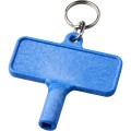 Largo plastic radiator key with keychain, Blue