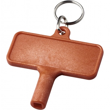 Logo trade corporate gifts picture of: Largo plastic radiator key with keychain