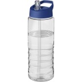 H2O Active® Treble 750 ml spout lid sport bottle, Transparent / Blue