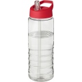 H2O Active® Treble 750 ml spout lid sport bottle, Transparent / Red