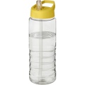 H2O Active® Treble 750 ml spout lid sport bottle, Transparent / Yellow