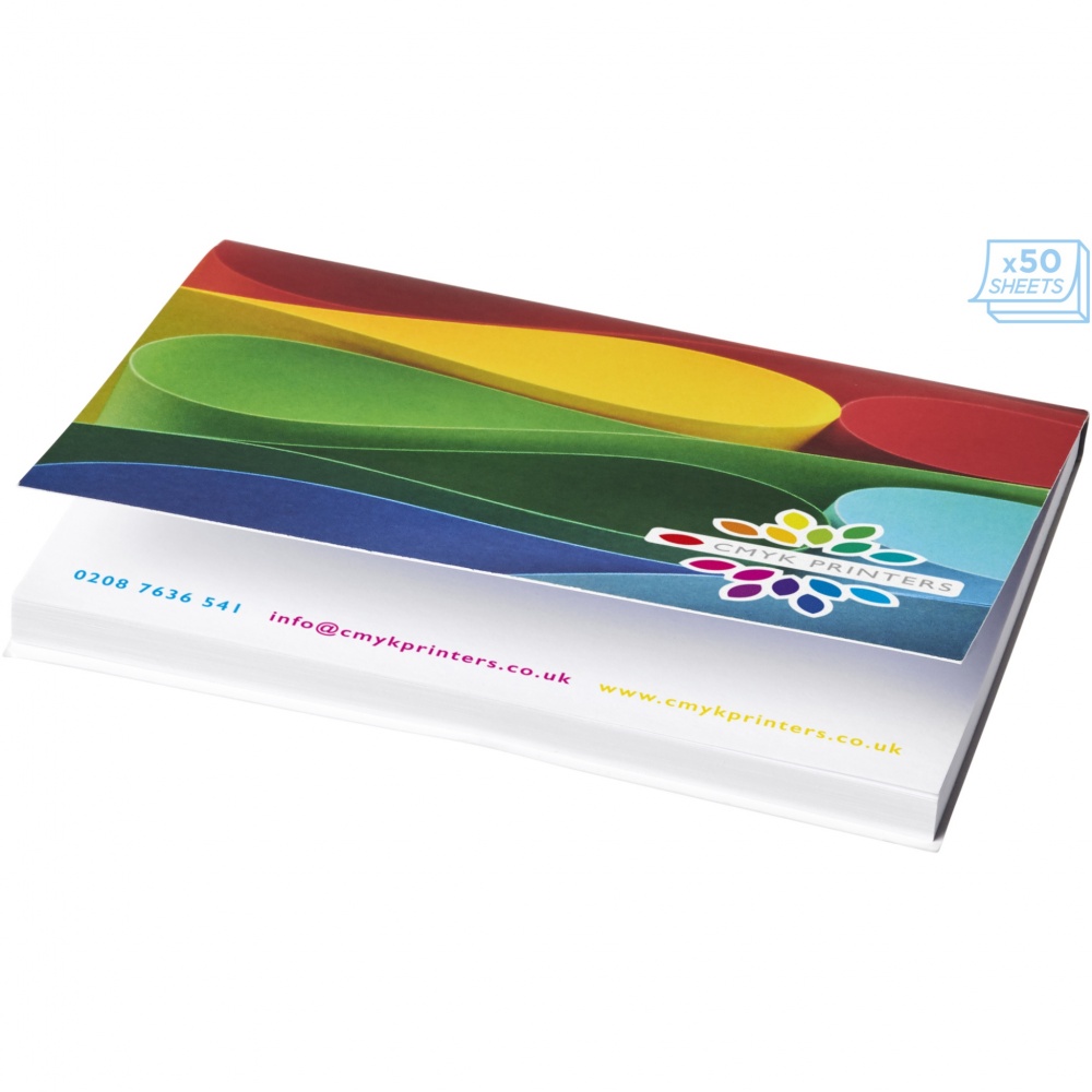 Logo trade promotional item photo of: Sticky-Mate® A7 soft cover sticky notes 100x75mm