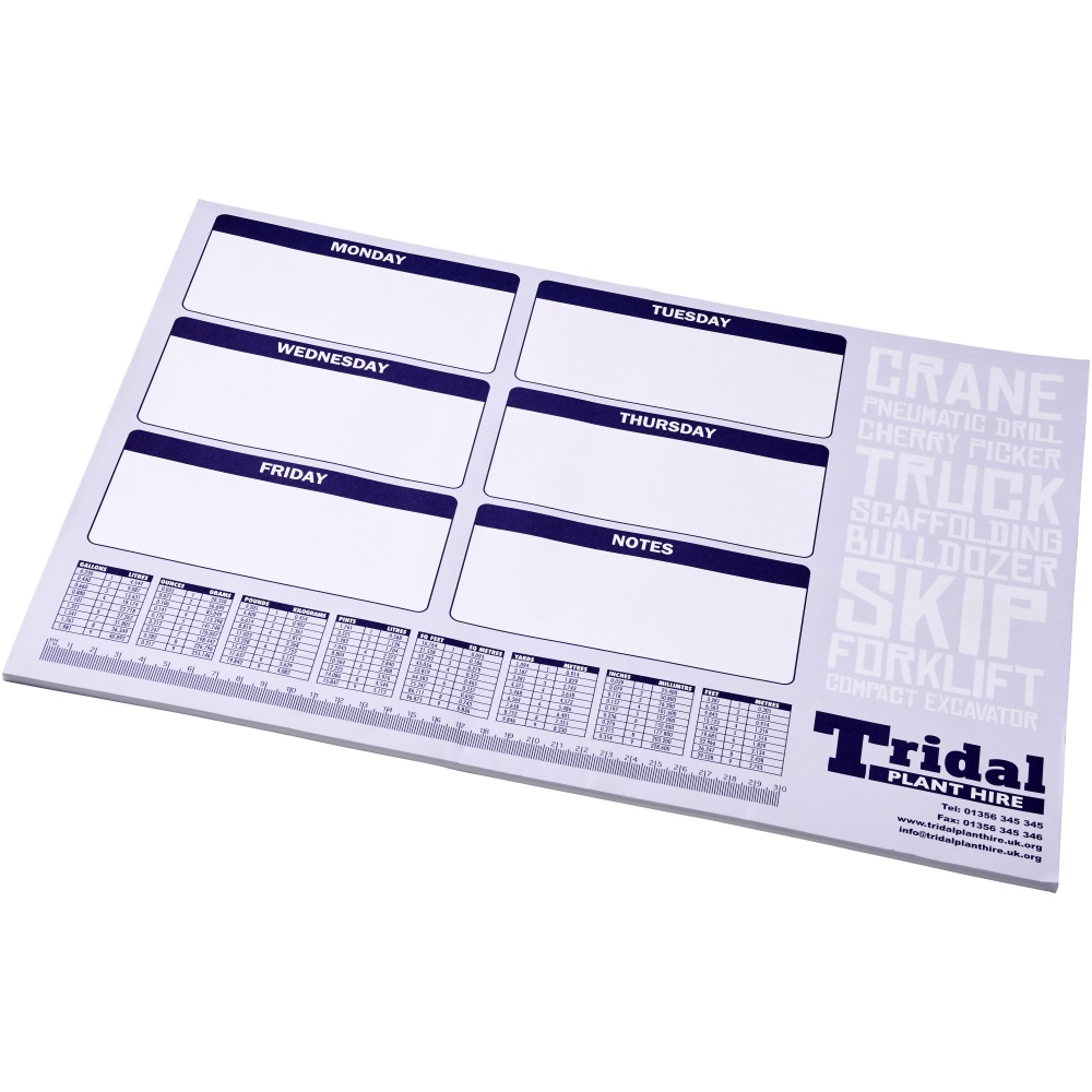 Logo trade promotional products image of: Desk-Mate® A2 notepad