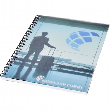 Logo trade promotional merchandise image of: Desk-Mate® wire-o A5 notebook PP cover