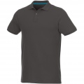 Beryl short sleeve men's organic recycled polo, Storm grey