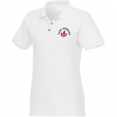 Logo trade advertising products image of: Beryl short sleeve women's organic recycled polo