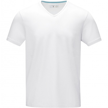 Logotrade promotional gift picture of: Kawartha short sleeve men's organic V-neck t-shirt